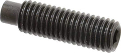 Value Collection - M10x1.50, 35mm OAL, Dog Point Set Screw - Grade 14.9 (45H) Alloy Steel, 5mm Key - USA Tool & Supply