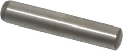 Value Collection - 3mm Diam x 16mm Pin Length Grade 8 Alloy Steel Precision Dowel Pin - Bright Finish, 1 Rounded End - USA Tool & Supply