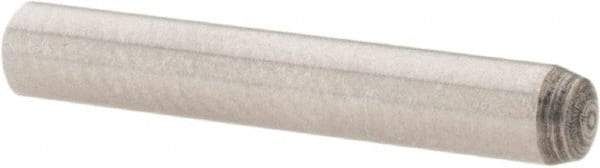Value Collection - 3mm Diam x 20mm Pin Length Grade 8 Alloy Steel Precision Dowel Pin - Bright Finish, 1 Rounded End - USA Tool & Supply