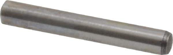 Value Collection - 4mm Diam x 28mm Pin Length Grade 8 Alloy Steel Precision Dowel Pin - Bright Finish, 1 Rounded End - USA Tool & Supply