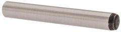 Value Collection - 4mm Diam x 30mm Pin Length Grade 8 Alloy Steel Precision Dowel Pin - Bright Finish, 1 Rounded End - USA Tool & Supply