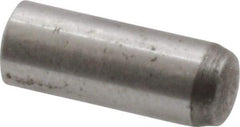 Value Collection - 5mm Diam x 14mm Pin Length Grade 8 Alloy Steel Precision Dowel Pin - Bright Finish, 1 Rounded End - USA Tool & Supply