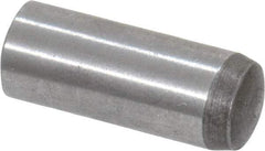 Value Collection - 6mm Diam x 16mm Pin Length Grade 8 Alloy Steel Precision Dowel Pin - Bright Finish, 1 Rounded End - USA Tool & Supply