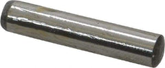 Value Collection - 6mm Diam x 30mm Pin Length Grade 8 Alloy Steel Precision Dowel Pin - Bright Finish, 1 Rounded End - USA Tool & Supply