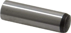 Value Collection - 8mm Diam x 28mm Pin Length Grade 8 Alloy Steel Precision Dowel Pin - Bright Finish, 1 Rounded End - USA Tool & Supply