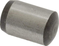 Value Collection - 10mm Diam x 16mm Pin Length Grade 8 Alloy Steel Precision Dowel Pin - Bright Finish, 1 Rounded End - USA Tool & Supply