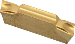 Seco - LCMF, 0.118" Cutting Width, MC, CP600 Grade, Double End Multi-Directional Turning Insert - TiAlN, TiN Coated - USA Tool & Supply