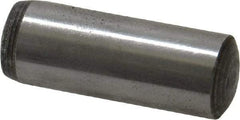 Value Collection - 10mm Diam x 28mm Pin Length Grade 8 Alloy Steel Precision Dowel Pin - Bright Finish, 1 Rounded End - USA Tool & Supply