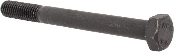 Value Collection - M8x1.25mm Metric Coarse, 80mm Length Under Head Hex Head Cap Screw - Partially Threaded, Grade 8.8 Steel, Uncoated, 13mm Hex - USA Tool & Supply