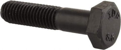 Value Collection - M10x1.50mm Metric Coarse, 45mm Length Under Head Hex Head Cap Screw - Partially Threaded, Grade 8.8 Steel, Uncoated, 17mm Hex - USA Tool & Supply