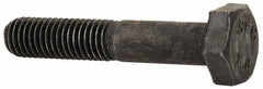 Value Collection - M10x1.50mm Metric Coarse, 55mm Length Under Head Hex Head Cap Screw - Partially Threaded, Grade 8.8 Steel, Uncoated, 17mm Hex - USA Tool & Supply
