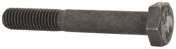 Value Collection - M10x1.50mm Metric Coarse, 70mm Length Under Head Hex Head Cap Screw - Partially Threaded, Grade 8.8 Steel, Uncoated, 17mm Hex - USA Tool & Supply