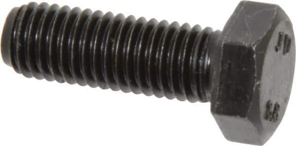 Value Collection - M12x1.75mm Metric Coarse, 35mm Length Under Head Hex Head Cap Screw - Fully Threaded, Grade 8.8 Steel, Uncoated, 19mm Hex - USA Tool & Supply