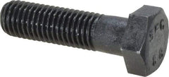 Value Collection - M12x1.75mm Metric Coarse, 45mm Length Under Head Hex Head Cap Screw - Partially Threaded, Grade 8.8 Steel, Uncoated, 19mm Hex - USA Tool & Supply