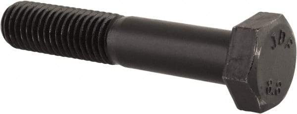 Value Collection - M12x1.75mm Metric Coarse, 65mm Length Under Head Hex Head Cap Screw - Partially Threaded, Grade 8.8 Steel, Uncoated, 19mm Hex - USA Tool & Supply