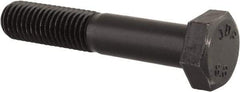 Value Collection - M12x1.75mm Metric Coarse, 65mm Length Under Head Hex Head Cap Screw - Partially Threaded, Grade 8.8 Steel, Uncoated, 19mm Hex - USA Tool & Supply