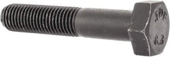 Value Collection - M8x1.00mm Metric Fine, 40mm Length Under Head Hex Head Cap Screw - Partially Threaded, Grade 8.8 Steel, Uncoated, 13mm Hex - USA Tool & Supply