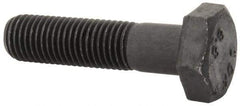 Value Collection - M10x1.25mm Metric Fine, 40mm Length Under Head Hex Head Cap Screw - Partially Threaded, Grade 8.8 Steel, Uncoated, 17mm Hex - USA Tool & Supply