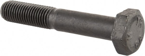 Value Collection - M10x1.25mm Metric Fine, 60mm Length Under Head Hex Head Cap Screw - USA Tool & Supply