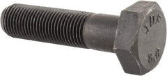 Value Collection - M10x1.00mm Metric Fine, 40mm Length Under Head Hex Head Cap Screw - Partially Threaded, Grade 8.8 Steel, Uncoated, 17mm Hex - USA Tool & Supply
