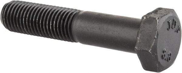 Value Collection - M12x1.50mm Metric Fine, 60mm Length Under Head Hex Head Cap Screw - Partially Threaded, Grade 8.8 Steel, Uncoated, 19mm Hex - USA Tool & Supply