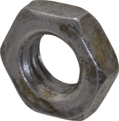 Value Collection - M6x1.00 Steel Right Hand Hex Jam Nut - 10mm Across Flats, 3.2mm High, Uncoated - USA Tool & Supply