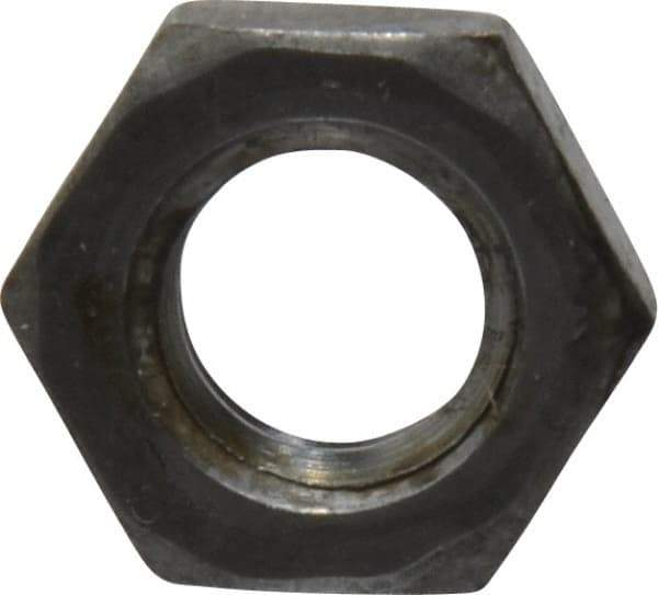 Value Collection - M8x1.25 Steel Right Hand Hex Jam Nut - 13mm Across Flats, 4mm High, Uncoated - USA Tool & Supply