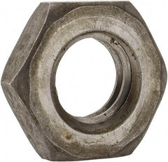 Value Collection - M10x1.50 Steel Right Hand Hex Jam Nut - 17mm Across Flats, 5mm High, Uncoated - USA Tool & Supply