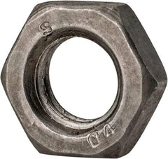 Value Collection - M12x1.75 Steel Right Hand Hex Jam Nut - 19mm Across Flats, 6mm High, Uncoated - USA Tool & Supply