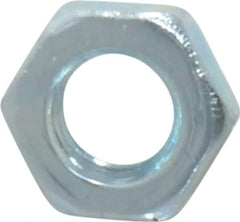 Value Collection - M6x1.00 Steel Right Hand Hex Jam Nut - 10mm Across Flats, 3.2mm High, Zinc-Plated Finish - USA Tool & Supply