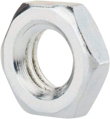 Value Collection - M8x1.25 Steel Right Hand Hex Jam Nut - 13mm Across Flats, 4mm High, Zinc-Plated Finish - USA Tool & Supply