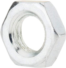 Value Collection - M12x1.75 Steel Right Hand Hex Jam Nut - 19mm Across Flats, 6mm High, Zinc-Plated Finish - USA Tool & Supply