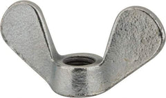 Value Collection - M12x1.75, Zinc Plated, Iron Standard Wing Nut - 5.6mm Wing Span, 31mm Wing Span - USA Tool & Supply