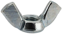 Value Collection - M5x0.80, Zinc Plated, Iron Standard Wing Nut - 2.3mm Wing Span, 11mm Wing Span - USA Tool & Supply