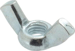 Value Collection - M6x1.00, Zinc Plated, Iron Standard Wing Nut - 2.7mm Wing Span, 15mm Wing Span - USA Tool & Supply