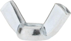 Value Collection - M10x1.50, Zinc Plated, Iron Standard Wing Nut - 4.6mm Wing Span, 23mm Wing Span - USA Tool & Supply