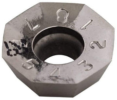 Iscar - OECR060405 P Grade IC28 Carbide Milling Insert - Uncoated, 0.1929" Thick, 0.5689" Inscribed Circle, 0.5mm Corner Radius - USA Tool & Supply
