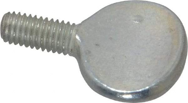 Value Collection - M5x10.00 Oval Shoulderless Grade 2 Steel Thumb Screw - 10mm OAL, 5mm Head Diam x 16mm Head Height, Zinc-Plated Finish - USA Tool & Supply