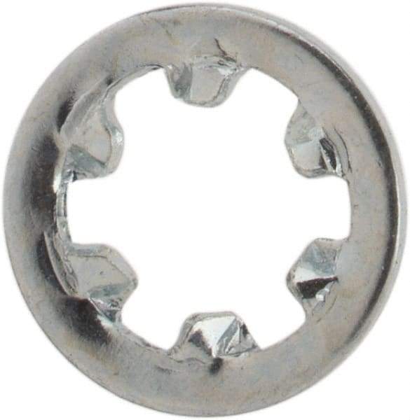 Value Collection - M2.5 Screw, 2.8mm ID, Spring Steel Internal Tooth Lock Washer - 5.5mm OD, Zinc-Plated, Grade 2 - USA Tool & Supply