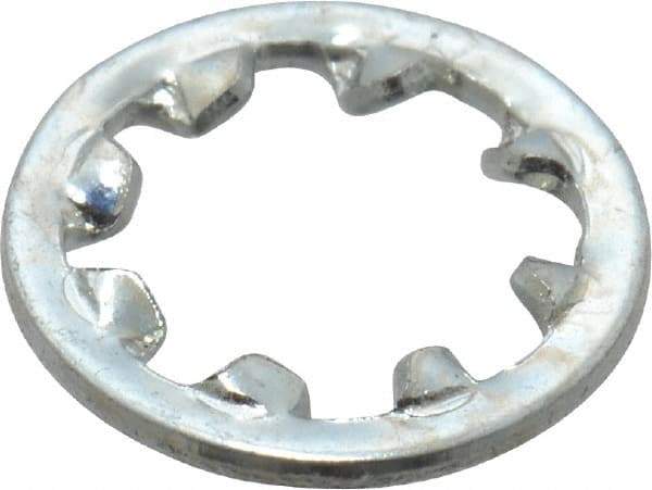 Value Collection - M6 Screw, 6.4mm ID, Spring Steel Internal Tooth Lock Washer - 11mm OD, Zinc-Plated, Grade 2 - USA Tool & Supply