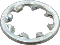 Value Collection - M6 Screw, 6.4mm ID, Spring Steel Internal Tooth Lock Washer - 11mm OD, Zinc-Plated, Grade 2 - USA Tool & Supply