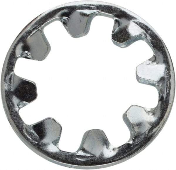 Value Collection - M8 Screw, 8.2mm ID, Spring Steel Internal Tooth Lock Washer - 14mm OD, Zinc-Plated, Grade 2 - USA Tool & Supply