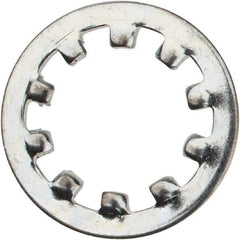 Value Collection - M10 Screw, 10.5mm ID, Spring Steel Internal Tooth Lock Washer - 18mm OD, Zinc-Plated, Grade 2 - USA Tool & Supply