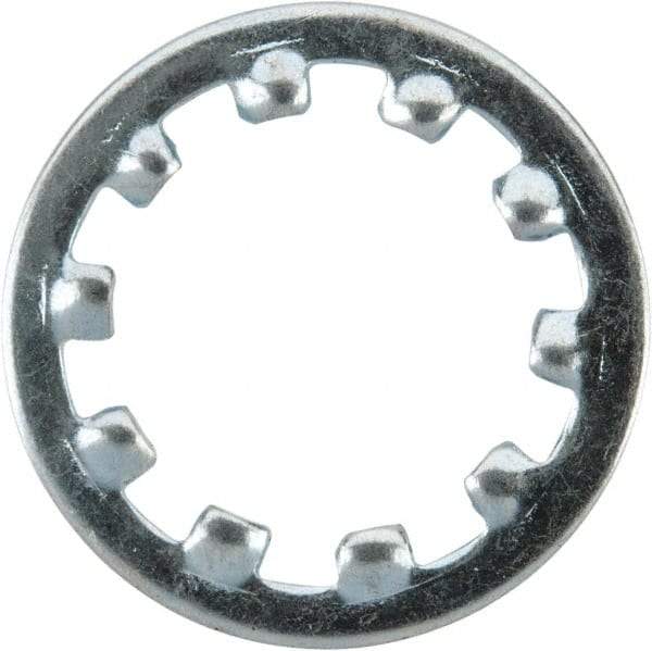 Value Collection - M12 Screw, 13mm ID, Spring Steel Internal Tooth Lock Washer - 20.5mm OD, Zinc-Plated, Grade 2 - USA Tool & Supply