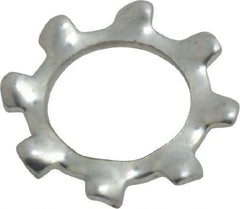 Value Collection - M8 Screw, 8.4mm ID, Spring Steel External Tooth Lock Washer - 15mm OD, Zinc-Plated, Grade 2 - USA Tool & Supply