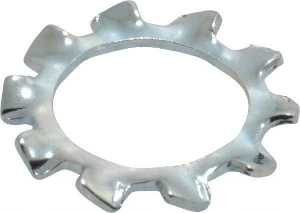 Value Collection - M12 Screw, 13mm ID, Spring Steel External Tooth Lock Washer - 20.5mm OD, Zinc-Plated, Grade 2 - USA Tool & Supply