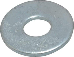 Value Collection - M5 Screw, Steel Fender Flat Washer - 5.3mm ID x 15mm OD, 1.2mm Thick, Zinc-Plated Finish - USA Tool & Supply