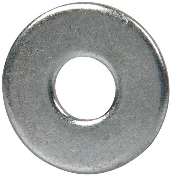 Value Collection - M6 Screw, Steel Fender Flat Washer - 6.4mm ID x 18mm OD, 1.6mm Thick, Zinc-Plated Finish - USA Tool & Supply