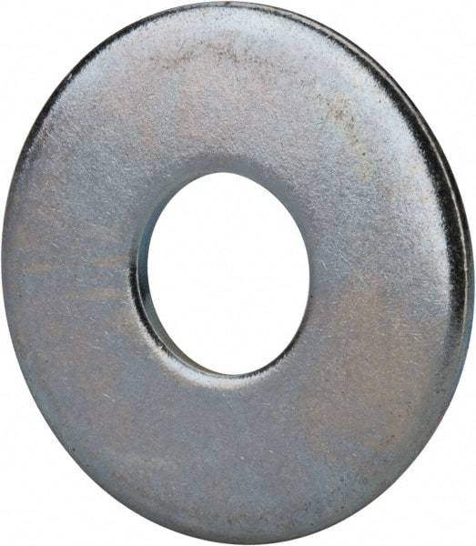 Value Collection - M20 Screw, Steel Fender Flat Washer - 22mm ID x 60mm OD, 4mm Thick, Zinc-Plated Finish - USA Tool & Supply