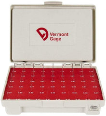 Vermont Gage - 55 Piece, 0.21-1.29 mm Diameter Plug and Pin Gage Set - Plus 0.01 mm Tolerance, Class ZZ - USA Tool & Supply